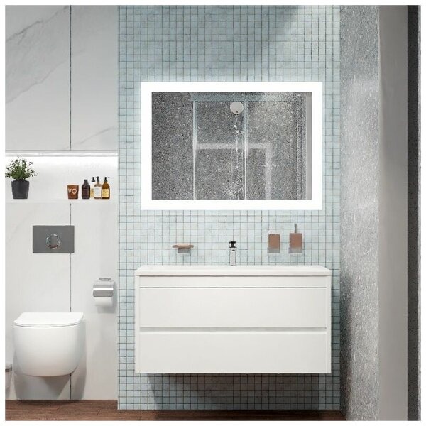 База под раковину Art&max Family-1000-2C-SO-BL Bianco Lucido